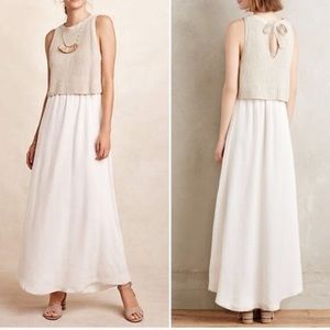 Anthropologie/Moth Layered Sweater maxi dress (L)